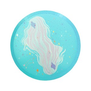 Jollity & Co. - Zodiac Gemini Dinner Plates - Pack of 8 Paper Plates - 1 of 4