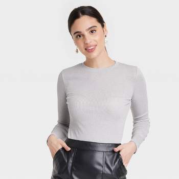 Stretch Mulberry Silk Thermal Underwear Top for Women Autumn Winter Silk  Wool Long Sleeve Bottom Shirts Thermals (Color : Crab Gray, Size : L/Large)  : : Clothing, Shoes & Accessories