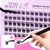 VEYESBEAUTY Siren Lash Clusters Eyelash Extensions Invisible Band DIY Individual  False Eyelashes Wispy Lash Tray 8-16mm Mixed Length - 3 of 4