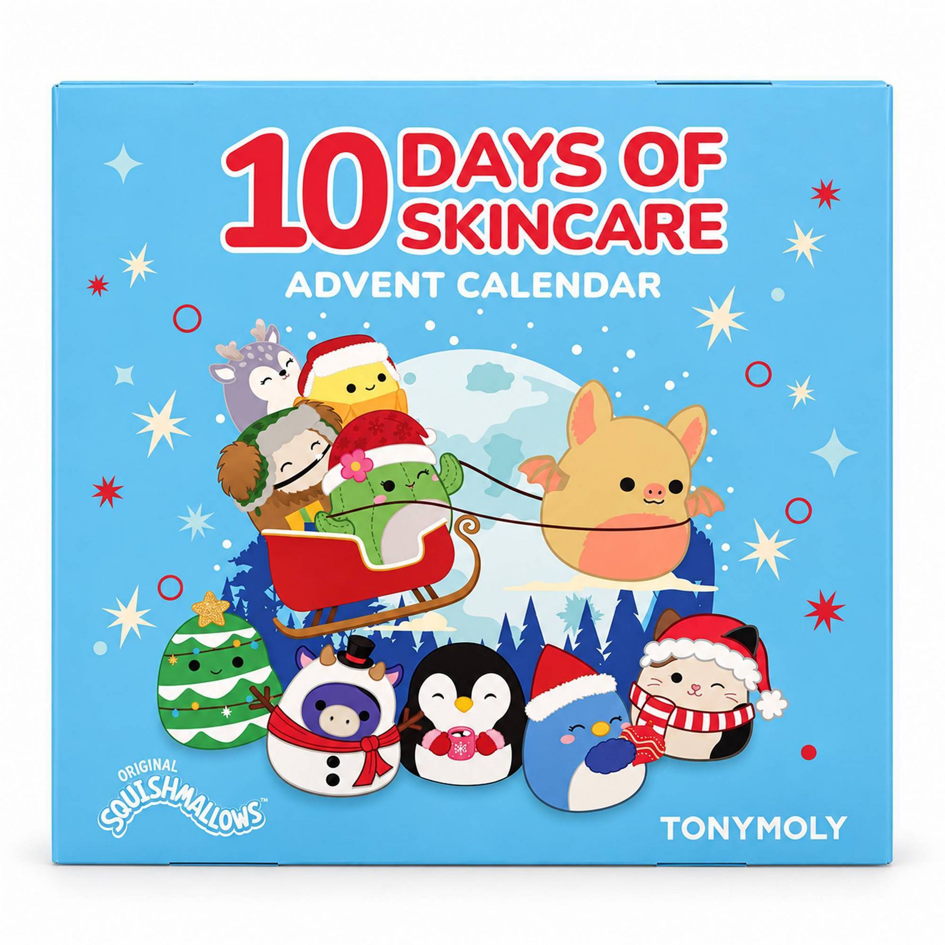 TONYMOLY x Squishmallows Advent Calendar Bath and Body Gift Set - 10pc