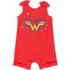 DC Comics Justice League Wonder Woman Snap Romper and Headband Newborn to Toddler - 3 of 4