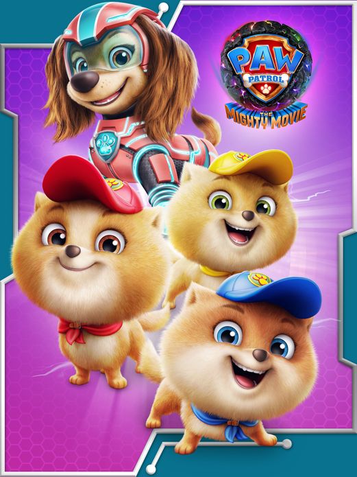 PAW Patrol: The Mighty Movie, Mighty Pups Liberty Plush Toy with Three  Junior Patroller Mini Stuffed Animals