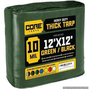 Core Tarps Heavy Duty 10 Mil Tarp Cover, UV Resistant, Rip Proof for Roof, Camping, Patio, Pool, Boat - 1 of 4