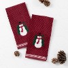John Ritzenthaler Co. 100% Cotton Kitchen Towels Snowman Absorbent Dish Towels for Drying & Cleaning Soft & Durable (Set of 2) - 4 of 4