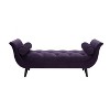 Zeus & Ruta 64.5 in.W Tufted Flared Arm Bed End Stool Entryway Bench - 2 of 4