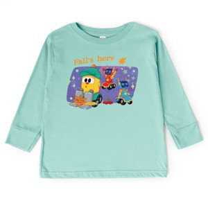 Leo the Truck Fall's Here - Kids Toddler Long Sleeve Graphic Tee - 1 of 3