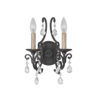 Craftmade Lighting Bentley 2 - Light Wall Light in  Matte Black