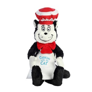 Aurora Large Chef Cat In The Hat Dr. Seuss Whimsical Stuffed Animal Multicolor 14" - 1 of 4