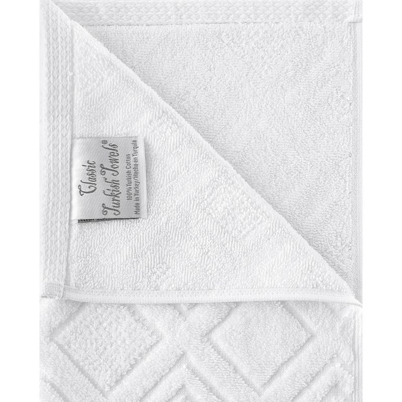 6pc LaRue Turkish Cotton Bath Towel Set White - Makroteks, 3 of 7