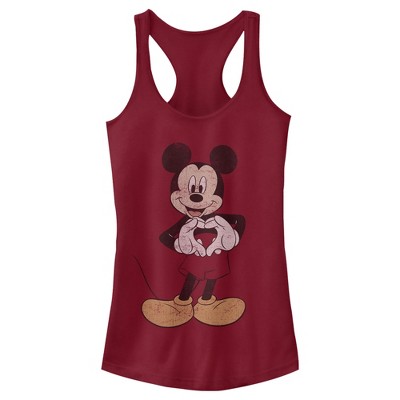 Women's Mickey & Friends 90s Sunglasses Mickey Racerback Tank Top - Pink  Heather - X Small : Target