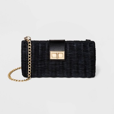 Estee & Lilly Turn Key Closure Clutch - Black