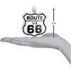 Old World Christmas Glass Blown Ornament, Historic Route Sign - 2 of 3