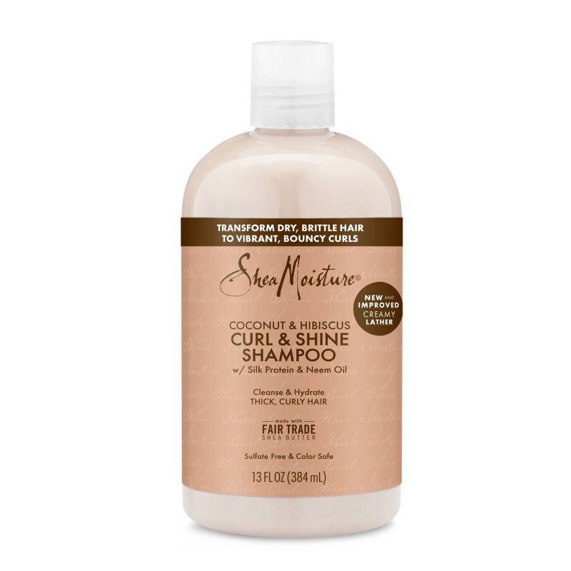 SheaMoisture Coconut & Hibiscus Curl & Shine Shampoo For Thick Curly Hair, 3 of 17