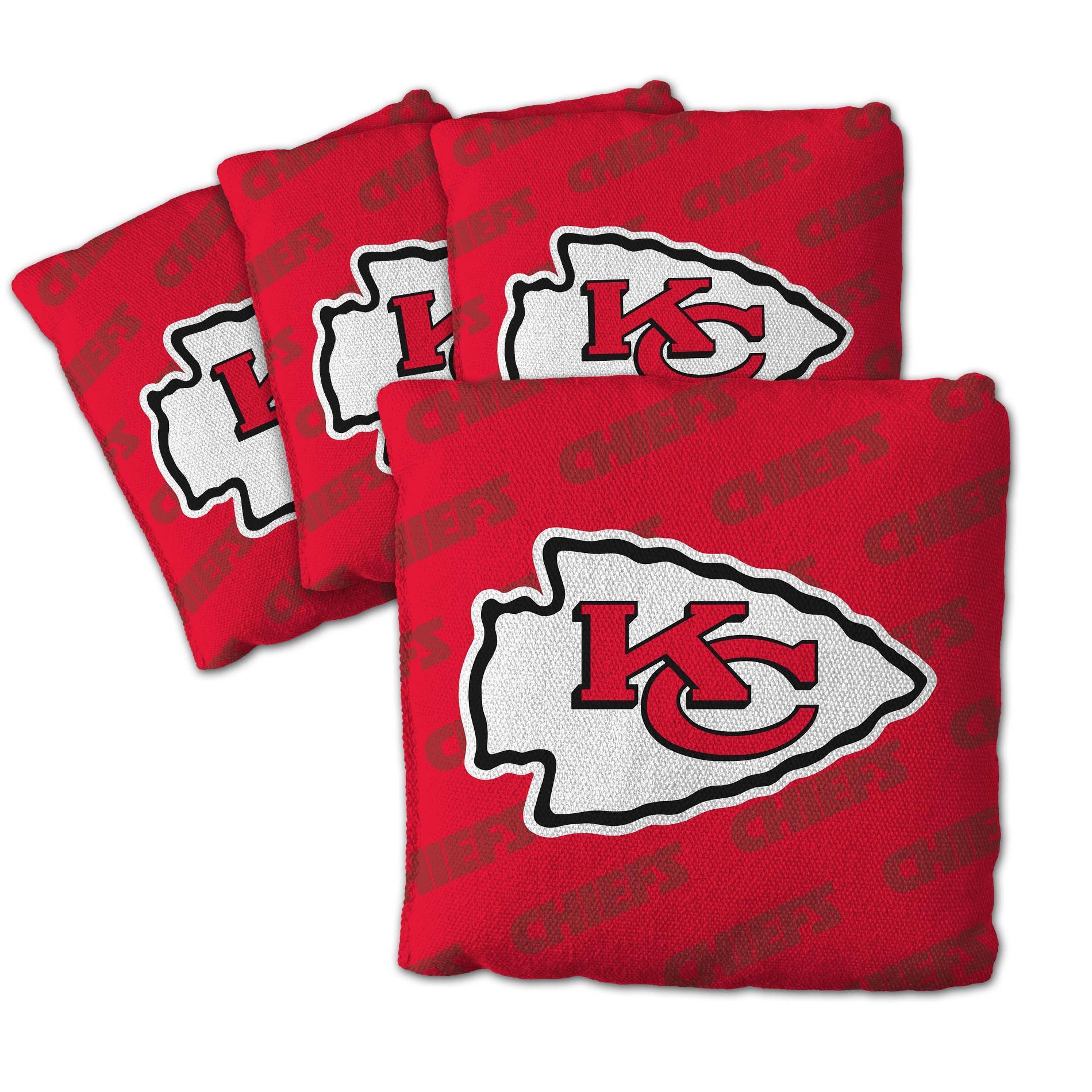 NFL Kansas City Chiefs 4pk Cornhole Bags