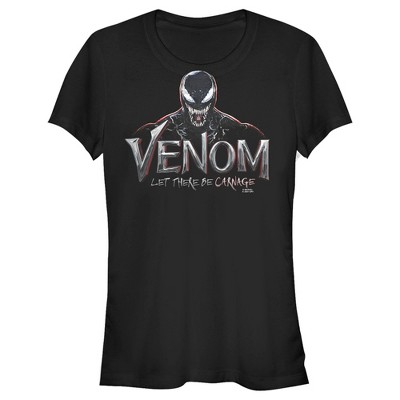 Junior's Marvel Venom: Let There Be Carnage Mischievous T-shirt - Black ...
