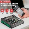 Pyle 6-Ch. Bluetooth Studio Mixer System with Digital Effects PMX506 - Black - 2 of 4