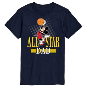 Men's - Disney - Basketball Mickey Mouse Short Sleeve Graphic T-Shirt - 1 of 4