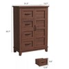 homfan 4 Dresser for Bedroom, 45.7" Tall Dresser with Door, Vertical Dresser with Storage, Freestanding Closet Dresser Chest for Bedroom, Walunt - 3 of 4