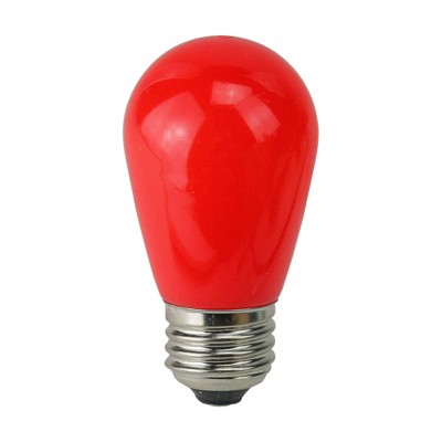Northlight Pack of 25 Opaque Red LED S14 Christmas Replacement Bulbs