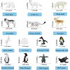 14-Piece Arctic Animal Figures Set, Mini Plastic Polar Animals Figurines Including Fox, Wolf, Reindeer & Penguins - 3 of 4