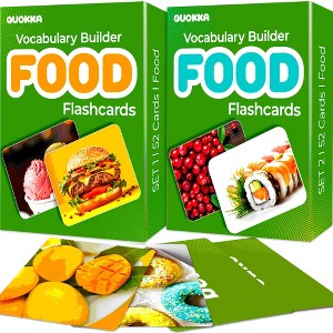 QUOKKA Flash Cards for Toddlers - Speech Therapy Toys - Vocabulary Builder for Kids - 1 of 4