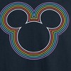 Men's - Disney - Mickey Mouse Rainbow Logo Long Sleeve Graphic T-Shirt - 2 of 4