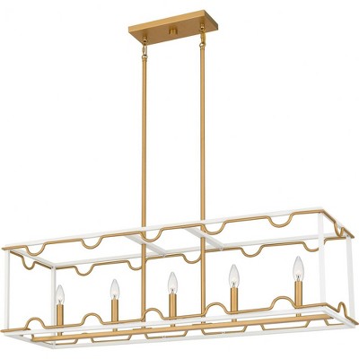 Quoizel Lighting Brinkman 4 - Light Chandelier in  Matte White