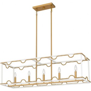 Quoizel Lighting Brinkman 4 - Light Chandelier in  Matte White - 1 of 1