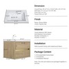 SEVOBAL Bathroom Vanities 30 Inch Contemporary Floating Vanity with Stone Composite Sink and Smart Storage Solutions, Beige, 29.53"*19.69"*22.44" - 3 of 4