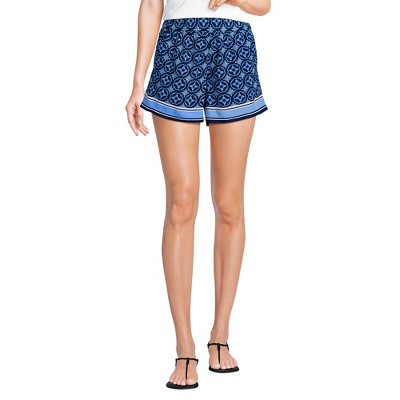 Lands' End Women's Rayon High Rise 5" Pull On Shorts - Set Bottom