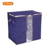 Unique Bargains Storage Bag Comforters Bags Foldable Containers with Handle & Zipper - image 3 of 4