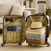 World Traveler Butterfly 4 Piece Hardside Upright Spinner Luggage Set - 4 of 4