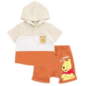 Disney Winnie the Pooh Pullover Hoodie and French Terry Shorts Toddler - 1 of 4