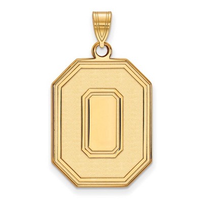 Black Bow Jewelry 14k Yellow Gold Ohio State Buckeyes NCAA Extra Large Pendant