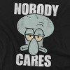 Spongebob Nobody Cares Meme Adult T-Shirt Black - 2 of 4