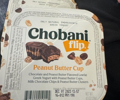 Chobani Greek Yogurt Flip Peanut Butter Cup - 4pk/4.5oz Cups : Target