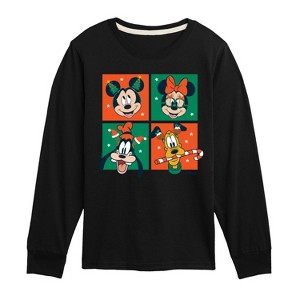 Boys' - Disney - Mickey And Friends Christmas Long Sleeve Graphic T-Shirt - 1 of 4