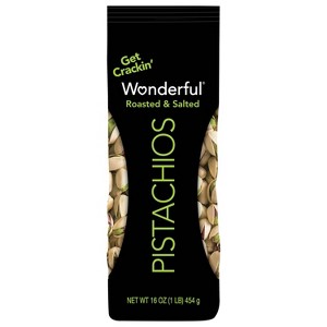 Wonderful Pistachios Roasted & Salted - 16oz - 1 of 4