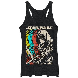 Women's Star Wars The Force Awakens Kylo Ren Copies Racerback Tank Top - 1 of 3