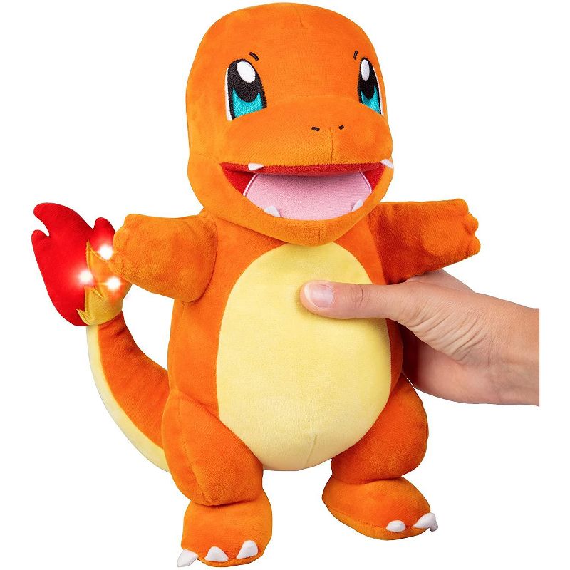 Pokemon Flame Action Charmander 10 Inch Interactive Plush with Lights & Sounds - Light Up Tail & Mouth with Multiple Sound Effects, 5 of 8