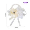 Unique Bargains Decorative Wedding Prom Party Artificial Rose Wrist Corsages 4 Pcs - 2 of 3