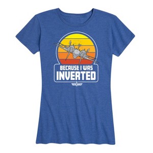 Women's - Top Gun - Because I Was Inverted Short Sleeve Graphic T-Shirt - 1 of 4