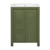 CAVINAS Bathroom Vanity Combo with Ceramic Sink,Modern Freestanding Bathroom Cabinet with 2 Soft-close Doors - 3 of 4