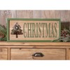 Christmas Frame with Bell 18 Inch Wood Wall Sign by Melrose - 3 of 3