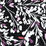 black spring floral