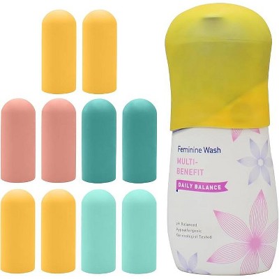 10 Pack Silicone Bottle Covers Travel Essentials,Beach Vacation Essentials,Travel Toiletries Accessories,Cruise Ship Essentials