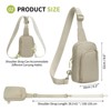 Unique Bargains Waterproof Lightweight Breathable Durable Hiking Daypacks Chest Bag Khaki - 3 of 4
