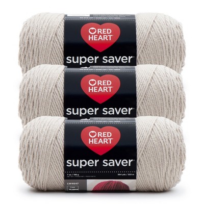 Red Heart Super Saver Yarn 24 Pack-Oatmeal