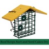 JCS Wildlife Single Suet Cage with Poly Lumber Roof - 3 of 4