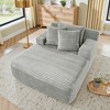 Sapphtopaz 50" Lazy Sofa Lounge Chair 2 Seater Sleeper Sofa with Sponge Filling Soft Comfy Sofa Bed Boneless Couches for Living Room,Bedroom - 3 of 4